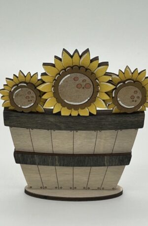Tiny Basket Sunflowers